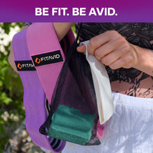 FITAVID Hip Bands – 3-Piece Fabric Resistance Band Set