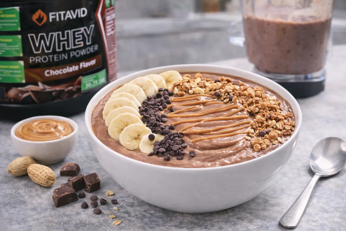 Chocolate Peanut Butter Smoothie Bowl